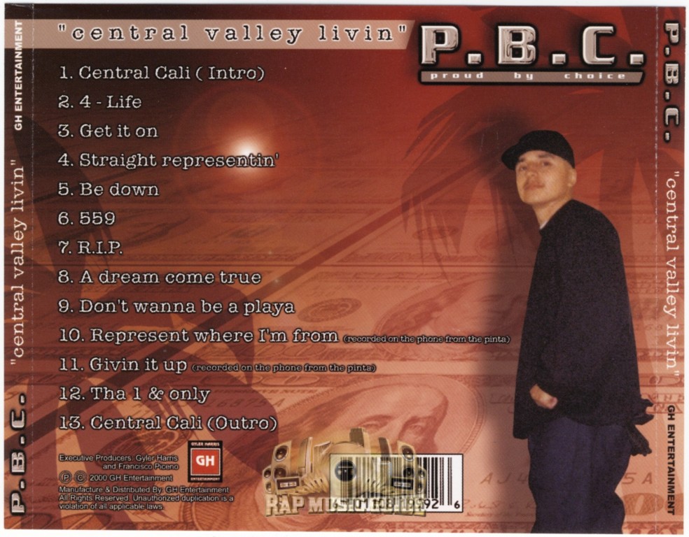 P.B.C. - Central Valley Livin: CD | Rap Music Guide